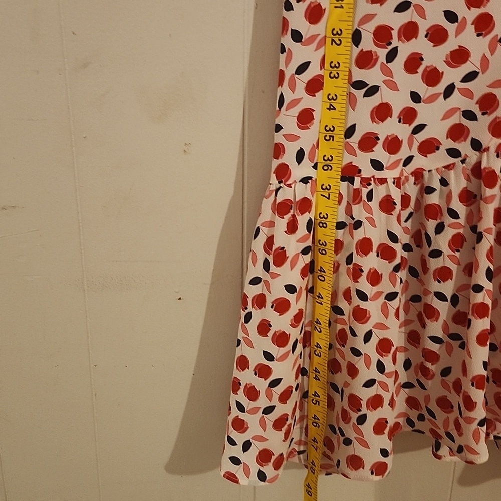 Talbots Red and White Floral Midi Dress - Picture 4 of 16